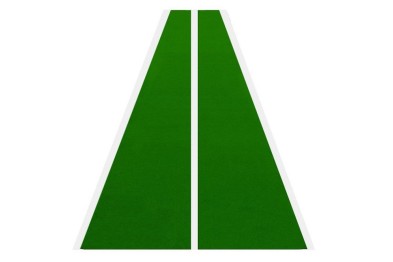 Artificial grass with 2 lines